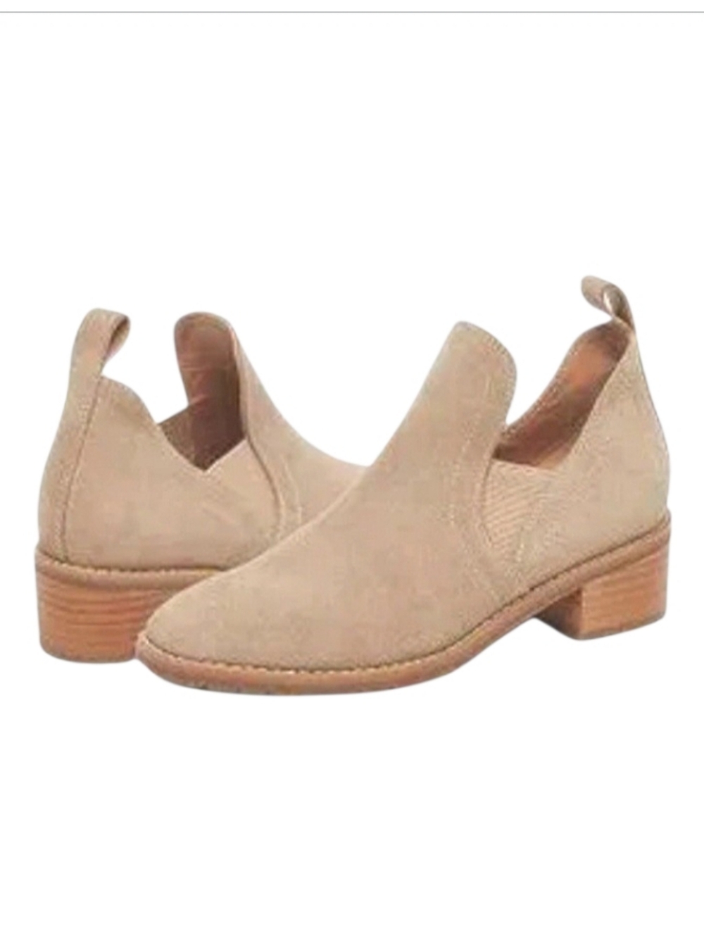 Blondo Sandra Waterproof Ankle Boots Sand Suede Leather Square Toe Size 10